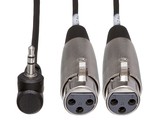 Hosa CYX-401F Dual XLR3F to Right-Angle 3.5 mm TRS Microphone Cable - 1 ft - £15.28 GBP+
