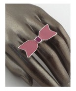 New Pink Bow Shape Adjustable Ring - £6.22 GBP
