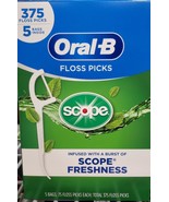 Factory Sealed Oral-B Complete Floss Picks, Scope Outlast  Big (375 ct.)... - £13.01 GBP