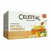 Celestial Seasonings Herb Tea Honey Vanilla Chamomile -- 20 Tea Bags - £8.02 GBP