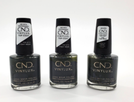 3X CND Vinylux, Longwear Nail Polish 101 Asphalt .5 Fl oz. New - $14.99