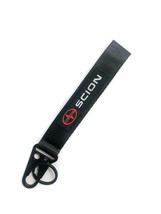 BRAND New JDM SCION Black Racing Keychain Metal key Ring Hook Strap Lanyard Univ - £7.92 GBP