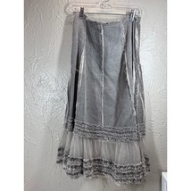 Free People Manufacturer Distressed Skirt Raw Waist and Hem Grunge Punk ... - $49.95