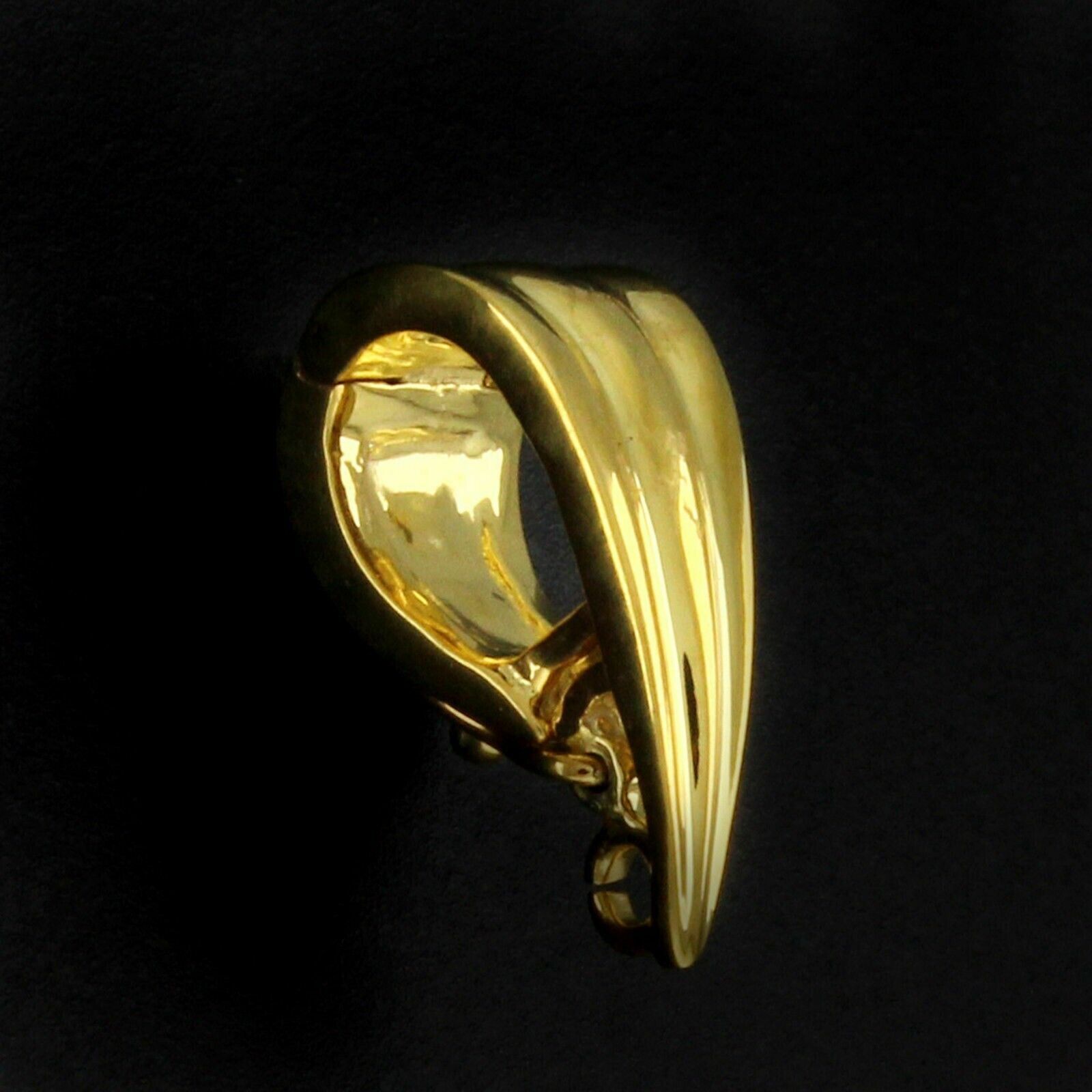 14K Yellow Gold Plated 925 Silver Bail 6 x 15mm for Pendant with Finding... - $29.99