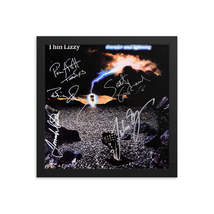 Thin Lizzy signed Thunder and Lightning album Reprint - £67.93 GBP