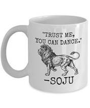 An item in the Home & Garden category: Trust Me You Can Dance - Novelty 11oz White Ceramic Soju Mug - Perfect Anniversa