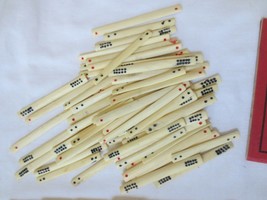 Antique Mahjong Game 141  Bamboo and ? Wood Tiles Set 1920&#39;s - £139.88 GBP