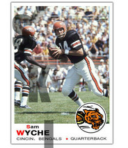 1969 STCC #265 Topps Sam Wyche Cincinnati Bengals Furman HOF Custom - £3.00 GBP