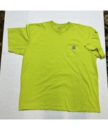 Carhartt Original Fit Mens 2XL Workwear Pocket T-Shirt Short Sleeve Lime... - $283.66 MXN