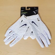 Nike Superbad 6.0 XXL Football Gloves TCU Horned Frogs White Purple DX52... - £71.92 GBP