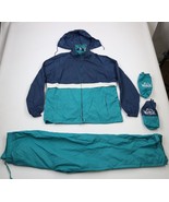 Vintage 90s Woolrich Mens Large Packable Hiking Camping Rain Suit Jacket... - £93.38 GBP