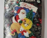 Bucilla Gallery of Stitches #33392 Peace on Earth Stocking Kit 1994  - $27.71