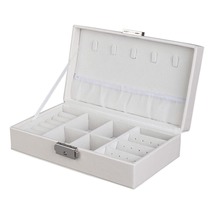 White Clasp Polystyrene Jewelry Storage Box - £23.56 GBP