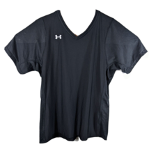 Womens Athletic Fitted Shirt XS Under Armour V-Neck Tight Top - $21.78