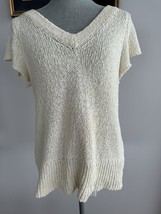 BRUNELLO CUCINELLI cotton-blend V-neck Bow sweater sz L $ 1950 - £233.53 GBP
