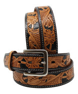 39-40  Tackrus Handmade Tool Horse Western LEATHER MENS BELT Brown 2609RS04 - $39.59