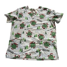 Little Miss Christmas Scrub Top Medium Women&#39;s Trees Holiday Mr Men Litt... - £9.12 GBP