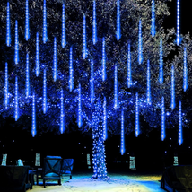 Dazzle Bright Christmas Lights Outdoor, 288LED Meteor Shower Rain Lights 12 Inch - £18.98 GBP