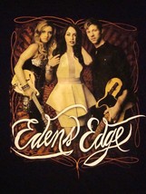 Eden&#39;s Edge Concert Tour 2012 Country Music Soft Black T Shirt L - $14.56