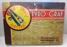 Vintage Harry Ungar Wood Burning Kit  with 5 Wood Plaques &amp; Wood Burning... - £18.97 GBP