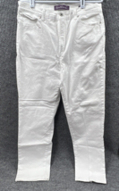 Gloria Vanderbilt Amanda Jeans Womens 14 Average White Pants 5 Pocket Be... - £16.72 GBP