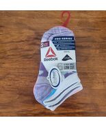 Reebok Girls Low Cut Socks Small 6-10.5  Pack of 6 Multicolor NEW Pink P... - $17.91 CAD