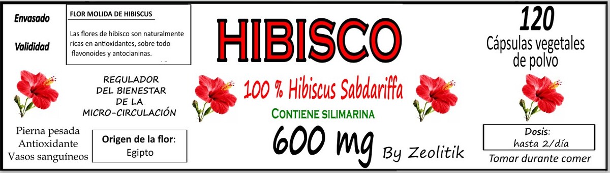10 Bottles, Hibiscus Capsules: 600mg Vegan Herbal Supplement for Wellness - 120  Item image 3