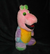 11&quot; Vintage Pink Blue Green Purple Baby Dinosaur Dino Stuffed Animal Plush Toy - £26.14 GBP