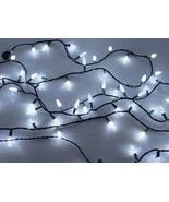 *MSC) Philips 16 ft Indoor/Outdoor 60 LED C6 Pure White Christmas String... - £12.04 GBP