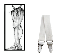 Vanguard  Y Style White Shirt Stirrup Holders, Shirt Stays, garters - £6.80 GBP