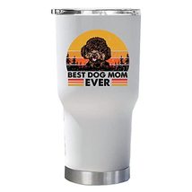 Best Puppy Poodle Dog Mom Ever Tumbler 30oz With Lid Gift For Pet Paw Lover, Pin - £23.64 GBP