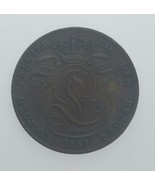 1857 Belgium 5 Cents Copper Coin in XF Condition KM #5.1 - $2,704.63 MXN