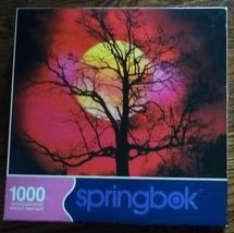 Springbok Midnight Colors 1000 pc Jigsaw Puzzle Silhouette Tree Moonlight - £7.86 GBP