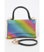 Rhinestone Top Handle Flap Bag (Multicolor) - €29,38 EUR
