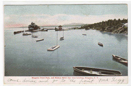 Steamer Landing Boat Harbor Kingston NY postcard - $5.94