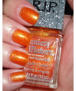 Fantasy Makers Creepy Pumpkin Orange Glitter Nail Polish RIP By Wet n Wild - £14.12 GBP