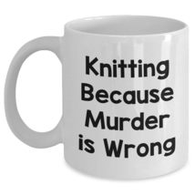 Knitting Gifts from Family and Friends, Funny White Coffee Mug with Quot... - $16.61+