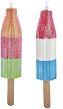 Kurt Adler Ice Rocket Pop Popsicle Ornaments | Set of 2 - £12.38 GBP