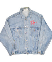 Vintage Air Force One Movie Promo Denim Jacket Mens L Columnia Pictures USA Made - £68.57 GBP