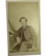Antique CDV Photo 1860s Handsome Gentleman Man in Fancy Victorian Dress ... - £18.59 GBP
