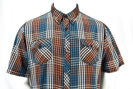 Element Plaid Button Down Short Sleeve Mens Shirt Medium - $22.72