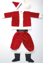 Adulto Santa Claus Traje St. Nick Disfraz Barba Sombrero Cinturón Cubre ... - £43.15 GBP