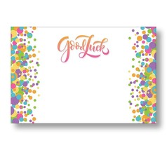 50 Blank Good Luck Confetti Enclosure Cards and Envelopes Gifts Flowers ... - $19.95