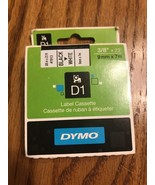 DYMO D1 High-Performance Polyester Removable Label Tape 3/8&quot; x 23 ft Bla... - $152.63 MXN