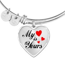 My Heart Is Yours Heart Bracelet Bangle - £37.92 GBP+