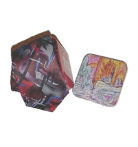 Jerry Garcia Northern Lights Red Necktie Grateful Tin Can Collection 60 New - £13.29 GBP