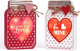 Valery Madelyn Valentines Day Decorations, Lighted Wooden Valentines Day Decor - £36.78 GBP