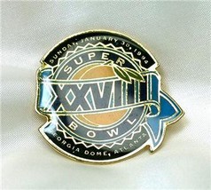 Super Bowl XXVIII Enameled Clutchback Pin - £10.30 GBP