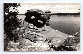 RPPC Vero Foto Cartolina Devil&#39;s Anvil Wisconsin Dells - $78.93