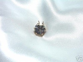 Large Clear Rhinestone Solitaire Pendant - £3.95 GBP